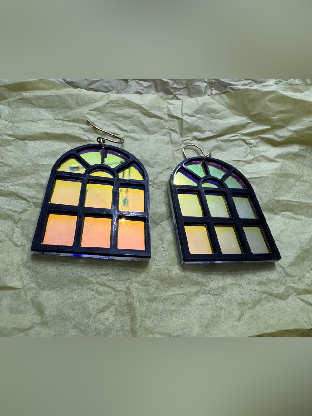 Gothic Window-Style Statement Earrings